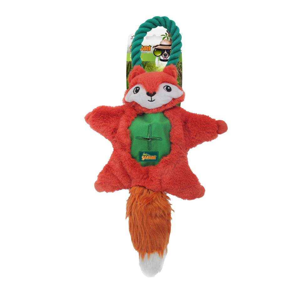 Peluche avec corde pour chien - Renard des airs AFP Safari