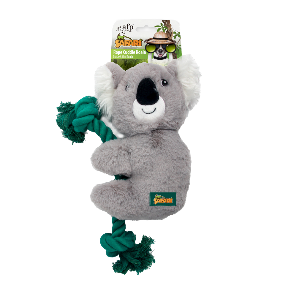 Peluche avec corde pour chien - Koala câlin AFP Safari