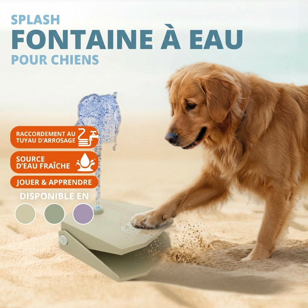 Fontaine à eau pour chien - Coolpets Splash