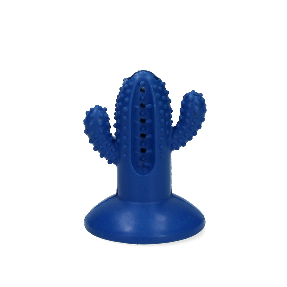 Jouet à mâcher en forme de cactus - idéal pour la dentition (Taille S) Bleu