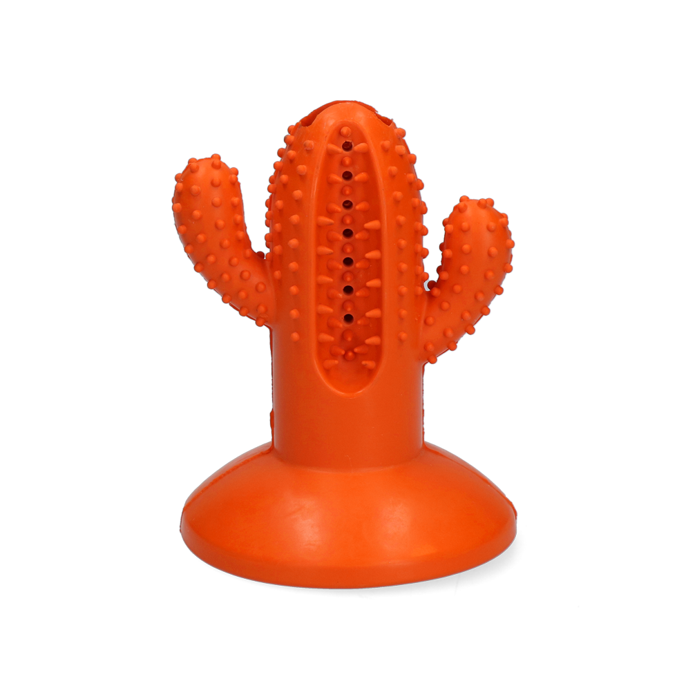 Jouet à mâcher en forme de cactus - idéal pour la dentition (Taille M) Orange