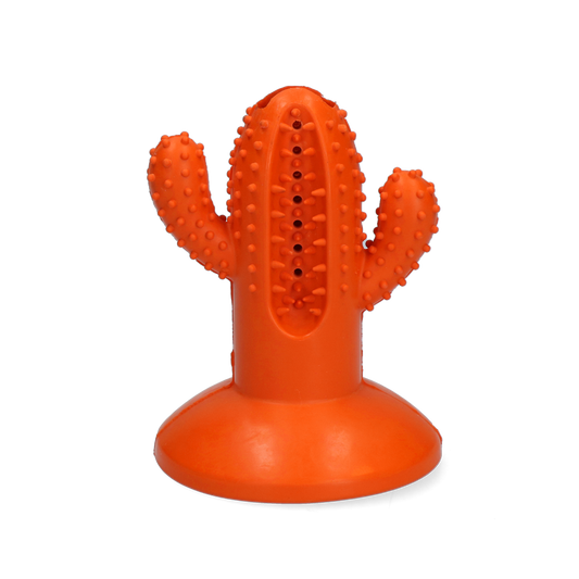 Jouet à mâcher en forme de cactus - idéal pour la dentition (Taille M) Orange