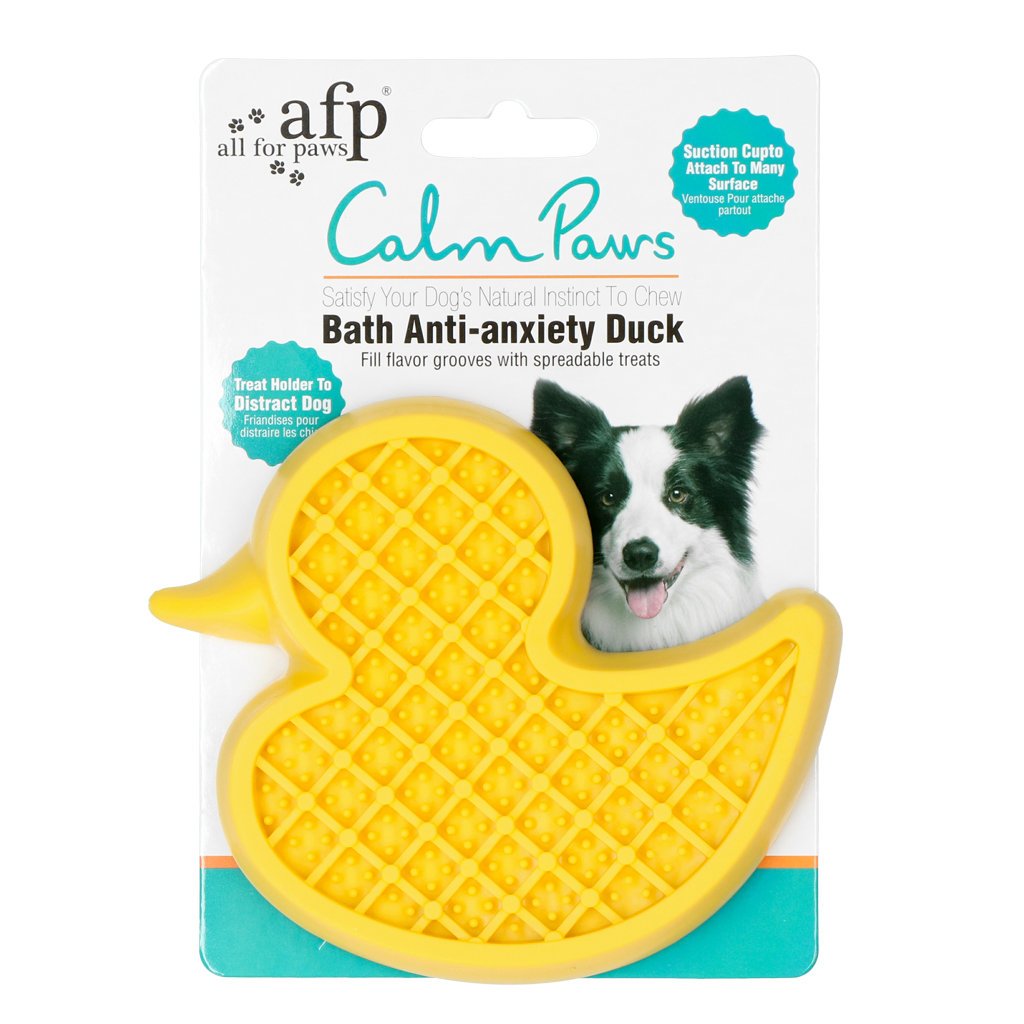 Canard de bain anti anxiété pour chien - AFP