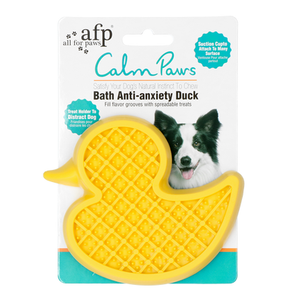 Canard de bain anti anxiété pour chien - AFP