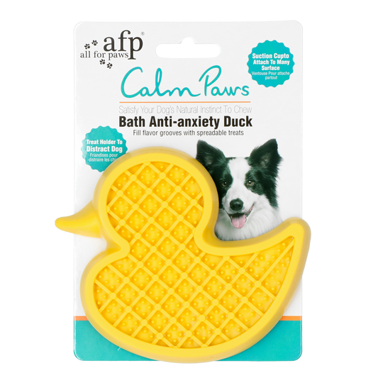 Canard de bain anti anxiété pour chien - AFP