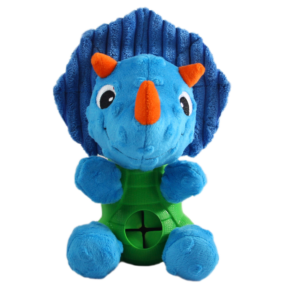 Peluche avec cachette pour friandise - Tricératops 