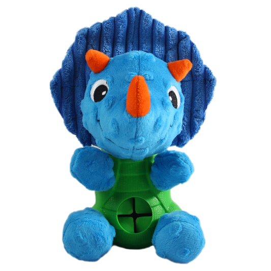 Peluche avec cachette pour friandise - Tricératops 