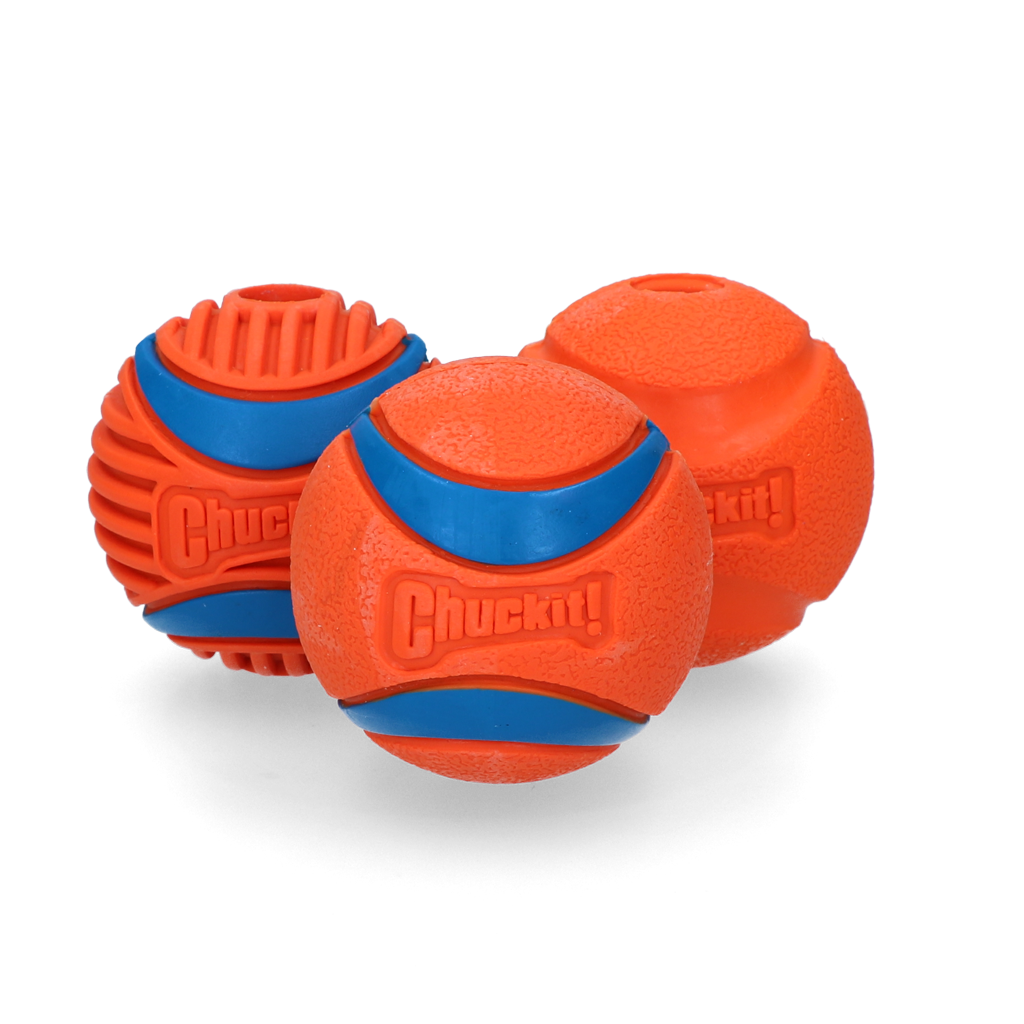 Chuckit - Lot de 3 balles Fetch en Caoutchouc