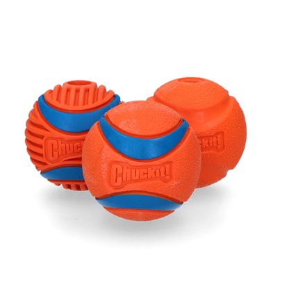 Chuckit - Lot de 3 balles Fetch en Caoutchouc