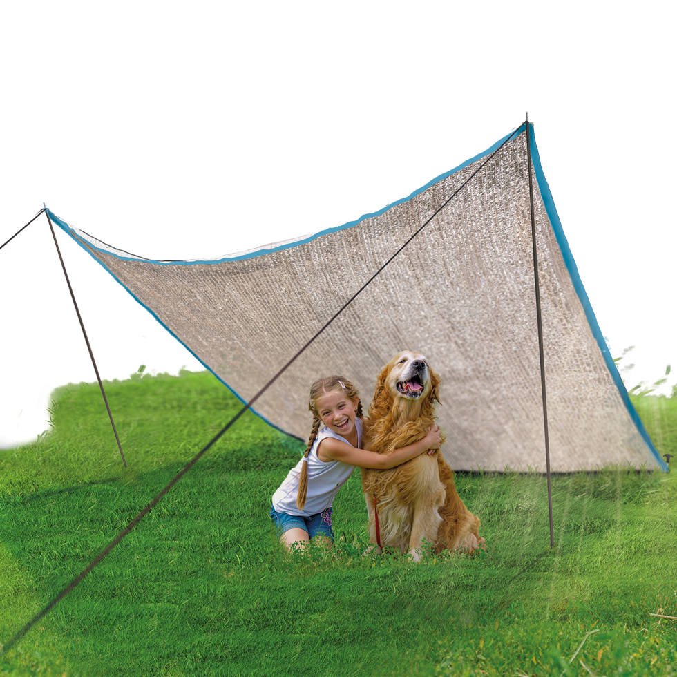 Toile d'ombrage pour chien  (2.83m x 2.12m) - Coolpets Shade Mate