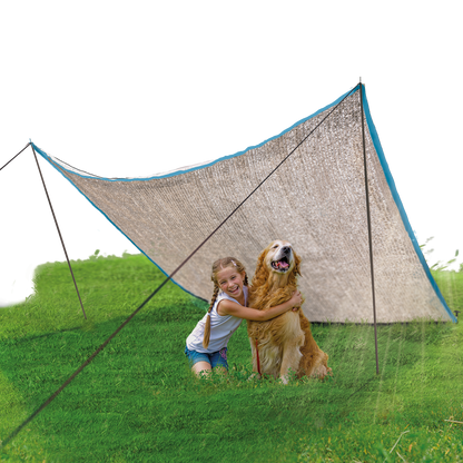 Toile d'ombrage pour chien  (2.83m x 2.12m) - Coolpets Shade Mate