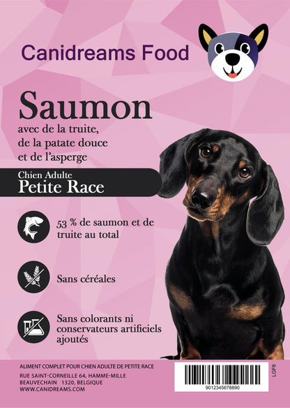 Canidreams Food Petite race - Saumon (Sans céréales)