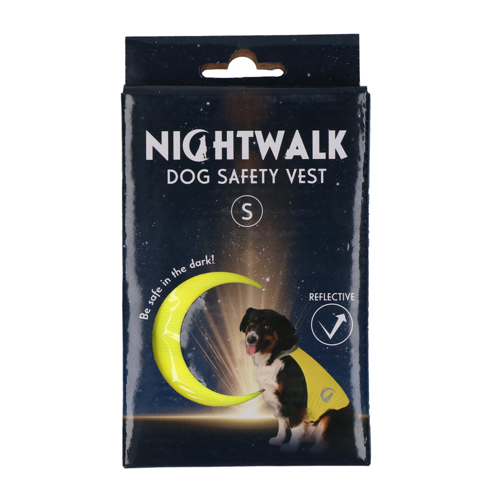 Gilet de sécurité pour chien avec Led - Nightwalk Jaune Small