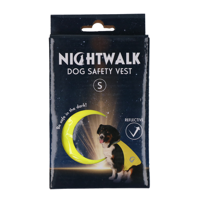 Gilet de sécurité pour chien avec Led - Nightwalk Jaune Small