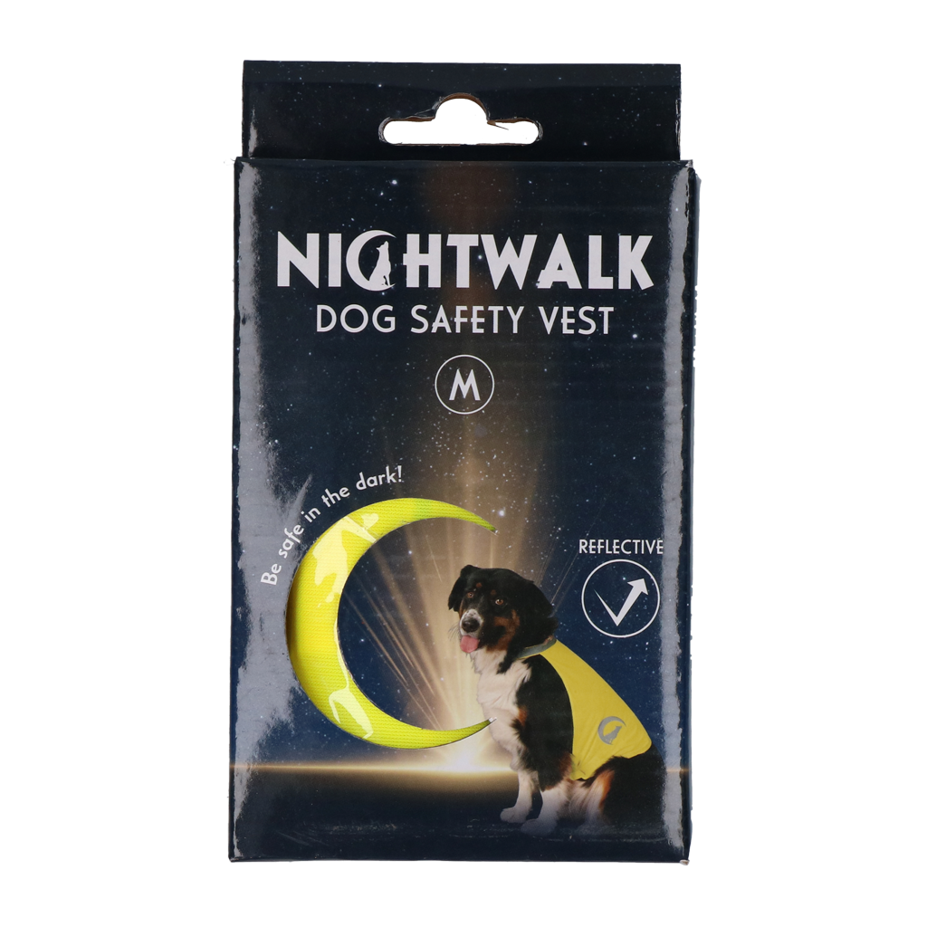 Gilet de sécurité pour chien avec Led - Nightwalk Jaune Medium