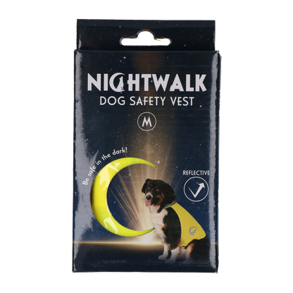 Gilet de sécurité pour chien avec Led - Nightwalk Jaune Medium