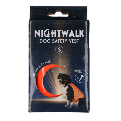 Gilet de sécurité pour chien avec Led - Nightwalk Orange Small