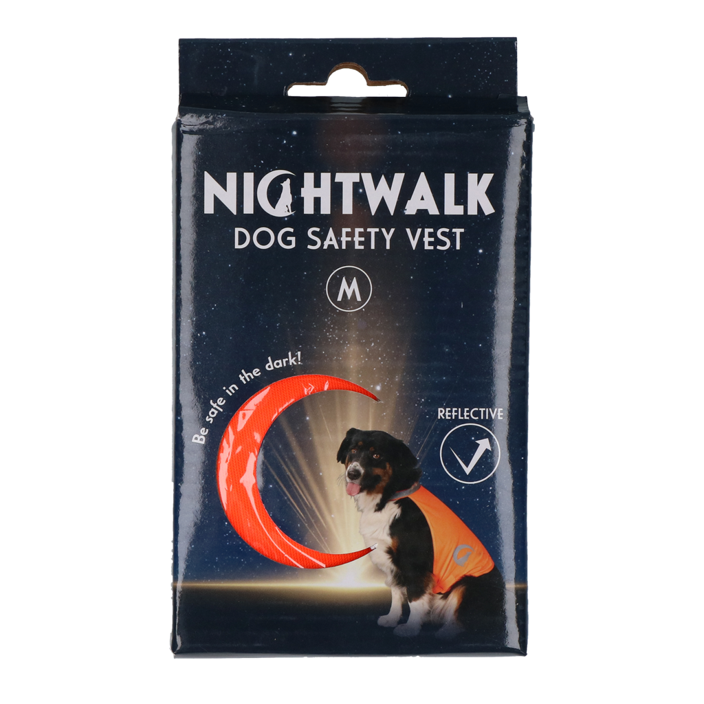 Gilet de sécurité pour chien avec Led - Nightwalk Orange Medium