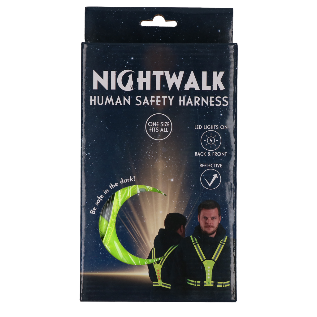 Harnais de sécurité avec Led pour Humain - Nigthwalk Jaune