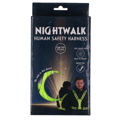 Harnais de sécurité avec Led pour Humain - Nigthwalk Jaune