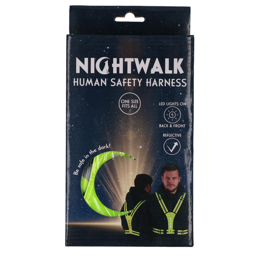 Harnais de sécurité avec Led pour Humain - Nigthwalk Jaune