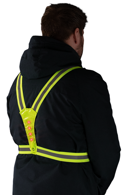 Harnais de sécurité avec Led pour Humain - Nigthwalk Jaune