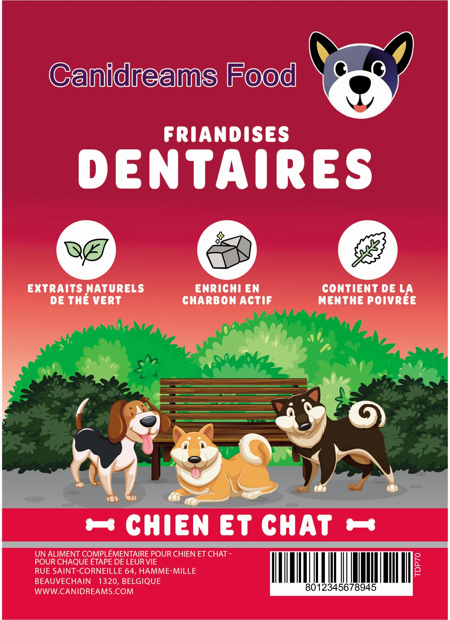 Friandises Dentaires pour chien et chat (70g) - Canidreams Food