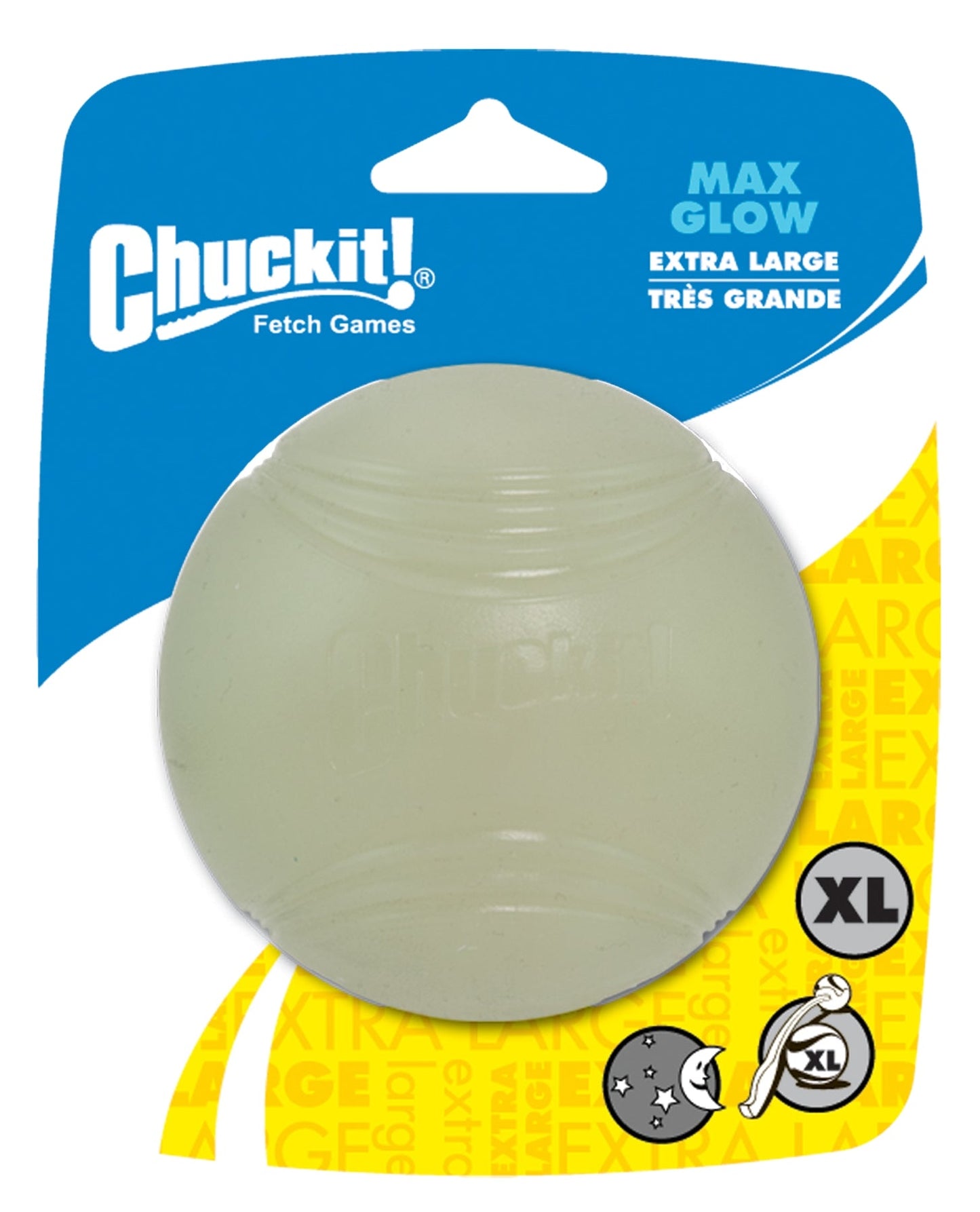 Balle lumineuse pour chien - Chuckit Max Glow - Canidreams