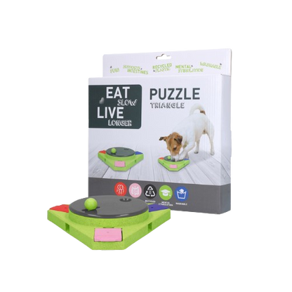 Puzzle Triangle pour chien - Eat Slow Live Longer