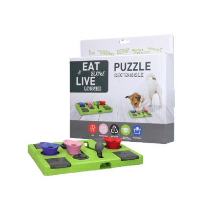 Puzzle Rectangle pour chien - Eat Slow Live Longer