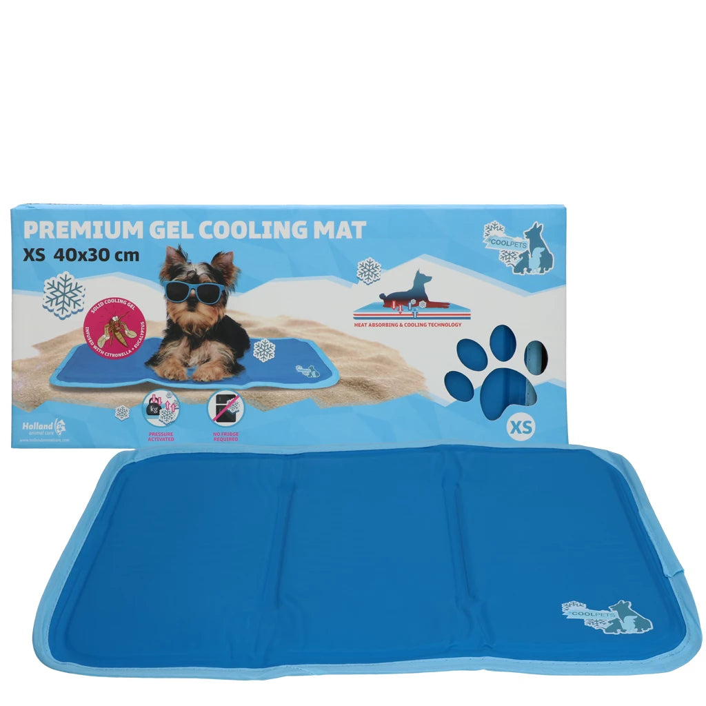 tapis rafraîchissant gel pour chien xs 40x30 cm petite race yorkshire
