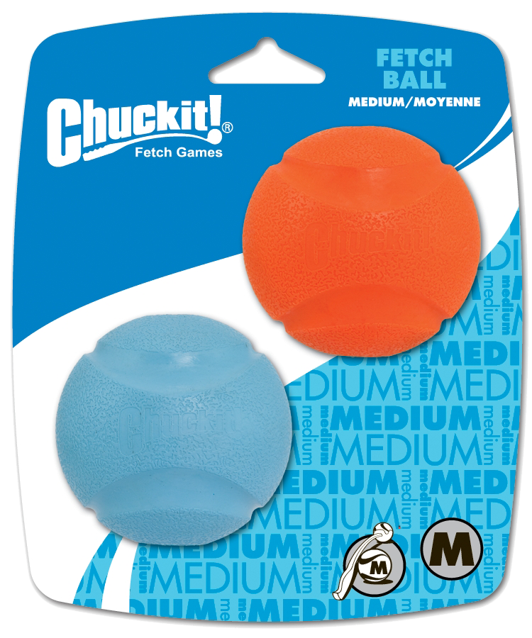 Balle rebondissante pour chien - Chuckit Fetch Ball (M) pack de 2