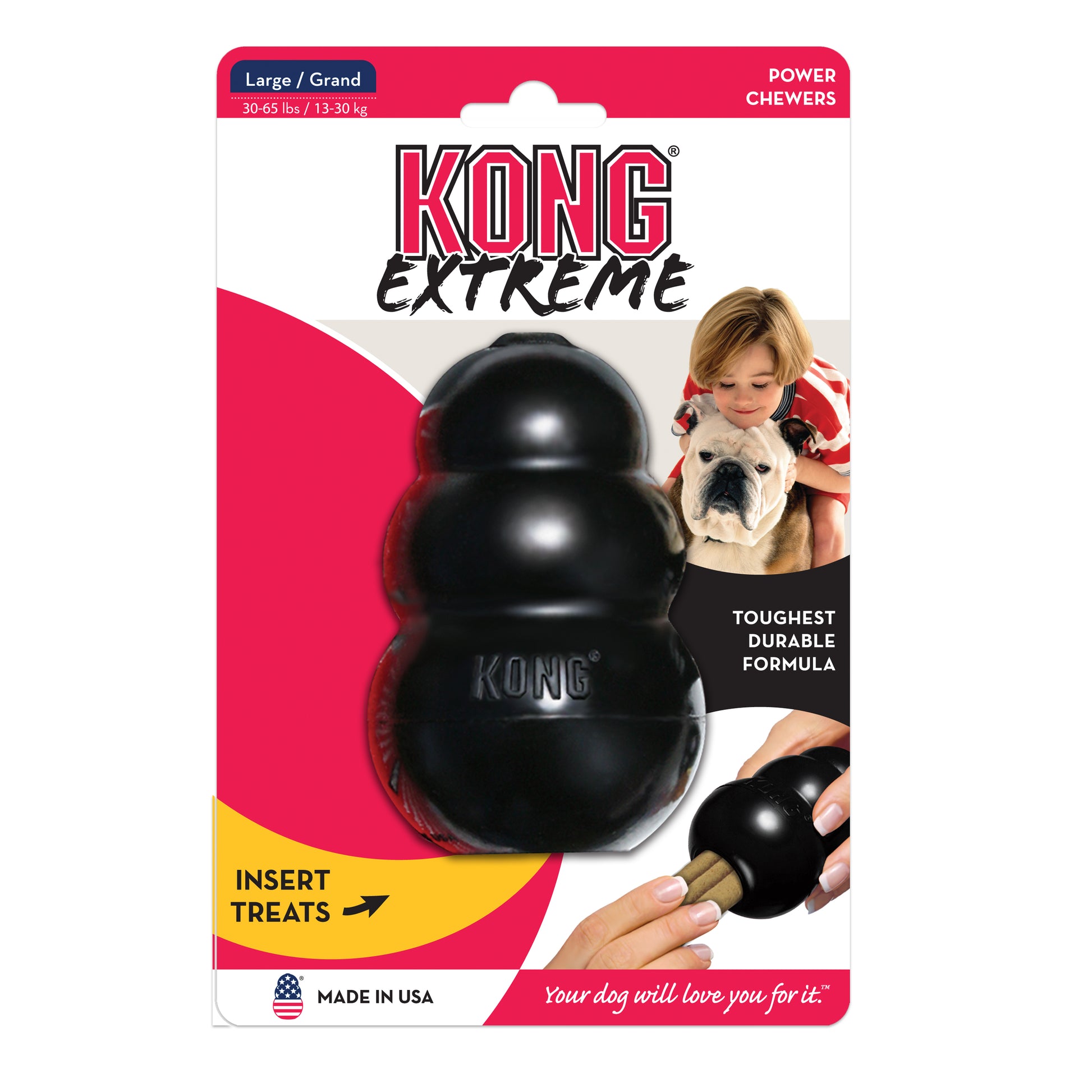 KONG Classic Extreme (L) - Jouet Ultra Résistant pour chiens