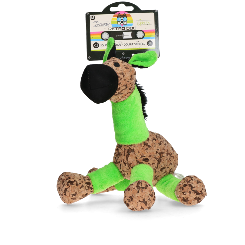 Peluche pour chien - Âne Vert